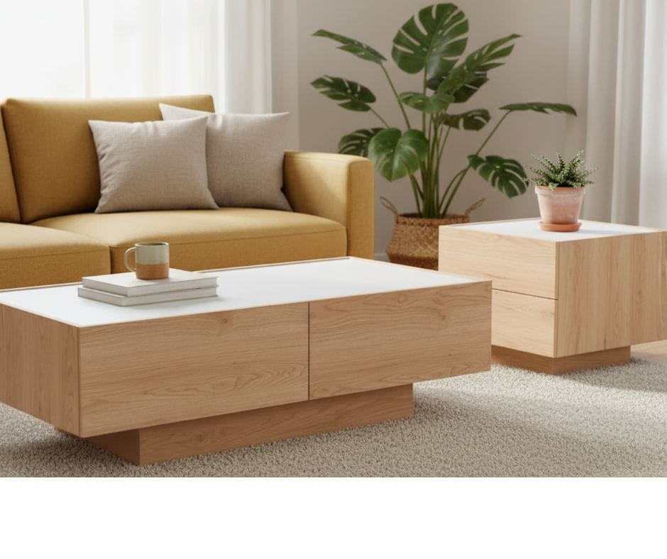 Mia Coffee Table with Drawer