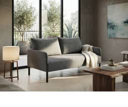 Simon 2-Seater Sofa - Dark Grey