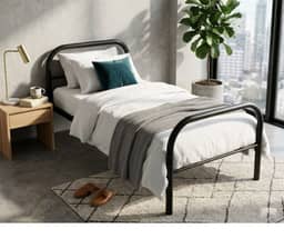 HEQS Commercial Steel Bedframe - Single