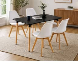 Oliver 160cm Rectangle Dining Table -Black
