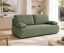 Paris 3 Seater Sofa Bed with Storage - Green
