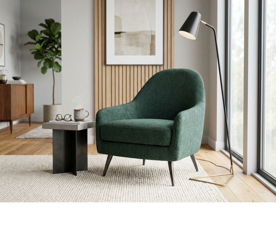 William Armchair - Dark Green