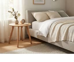 Angela End Table - Oak Finish