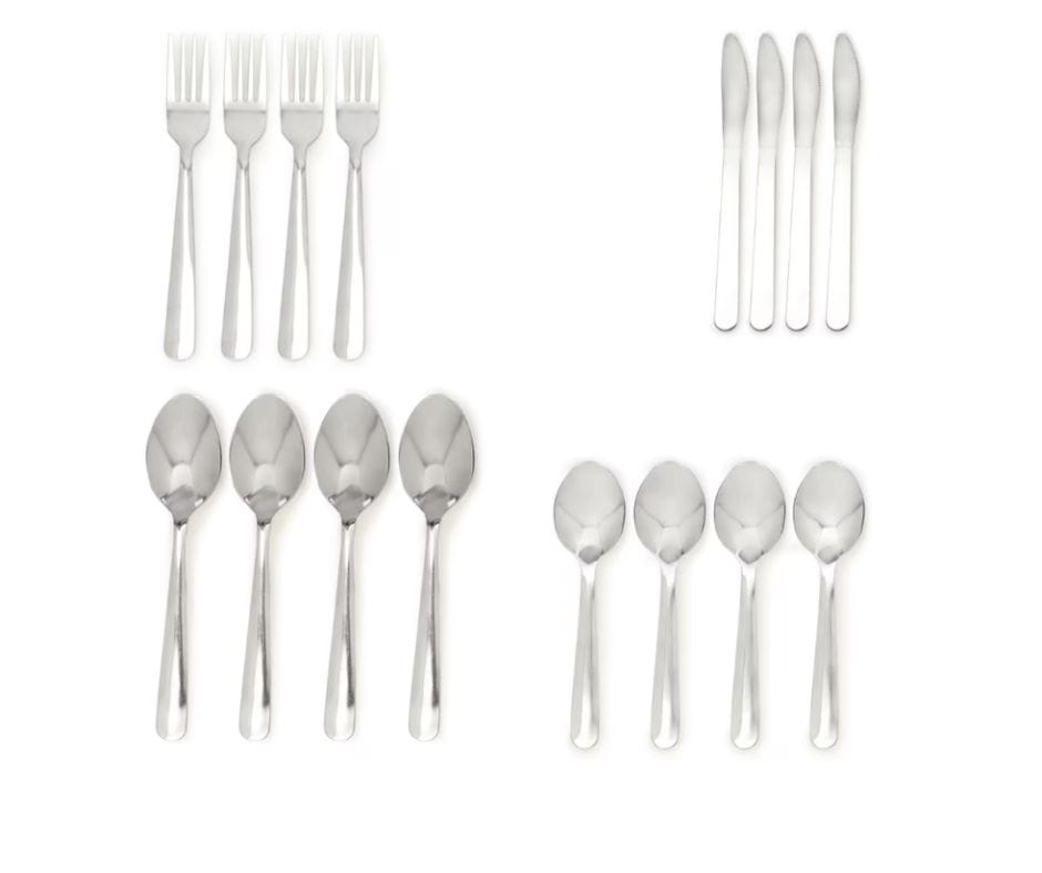 16 Piece Stainless Steel Cutlery Set
