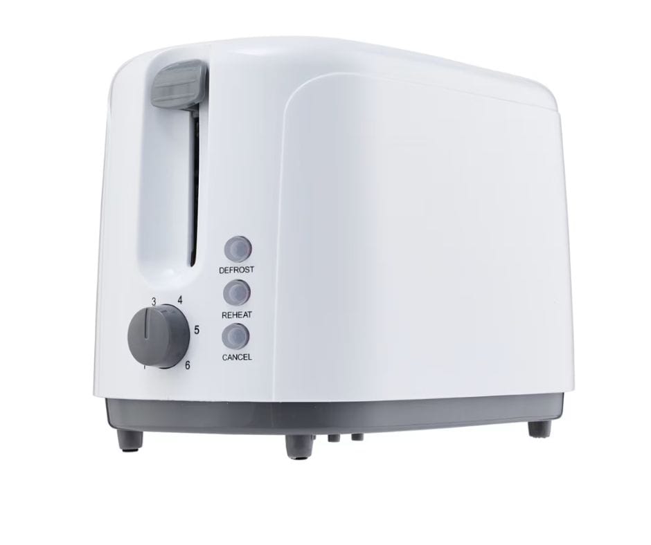2 Slice Toaster - White