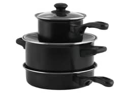 3 Piece Non-Stick Carbon Steel Cookware Set