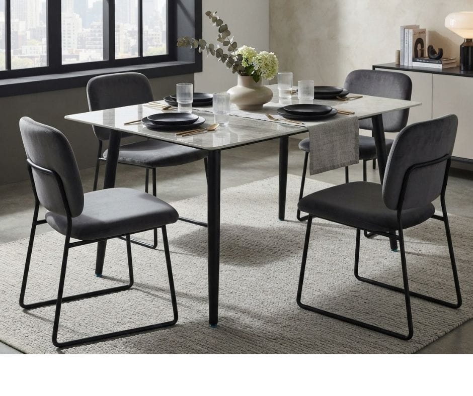Yarra Dining Table 1400mm - Ceramic Grey