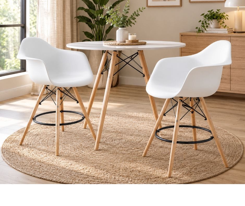 Rocco Bar Stools Set of 2 - White
