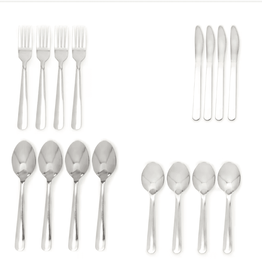 16 Piece Stainless Steel Cutlery Set