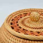 Picture of Kelly Storage Basket with Lid Handmade" and "Natural rattan 