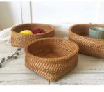 Picture of Kelly Fruit Basket set of 3 Handmade" and "Natural rattan