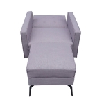 Picture of Charlie Chair Bed with Ottoman- Light Purple