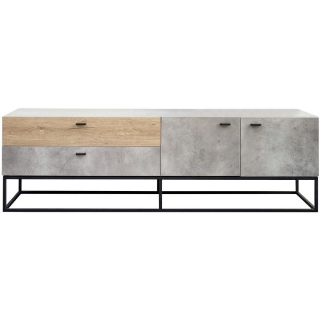 Picture of Jay Concrete & Oak TV Stand