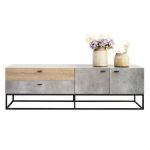 Picture of Jay Concrete & Oak TV Stand
