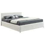 Picture of Monica Gas Lift PU Leather Queen Bed - White