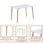 Picture of Oliver White Rectangle Dining Table