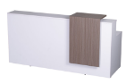Picture of Urban Reception Counter - Natural White / Driftwood