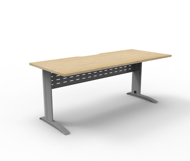 Picture of Rapid Span Open Workstation1500mm Natural Oak/Silver