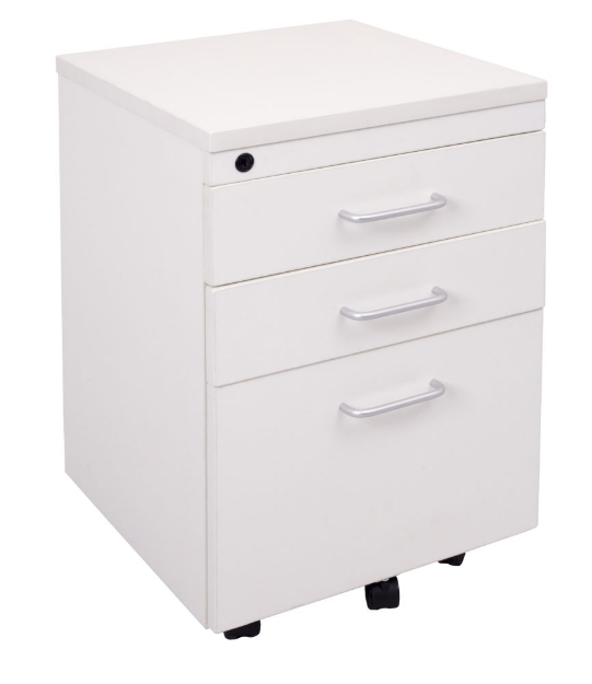 Picture of Mobile Pedestal Natural White - 447 D x 465 W x 690 H mm