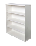 Picture of Open Bookcase Adjustable Shelves Natural White - 31.5 D x 90 W x 120 H cm 