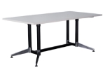 Picture of Typhoon Boardroom Table - Dual Post  2400mm x 1200mm Natural White 