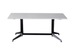 Picture of Typhoon Boardroom Table - Dual Post  2400mm x 1200mm Natural White 