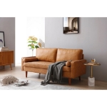 Picture of Coogee Brown 2.5 Seater Faux Leather Sofa