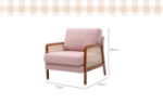 Picture of Rebecca Pink Arm chair