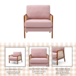 Picture of Rebecca Pink Arm chair