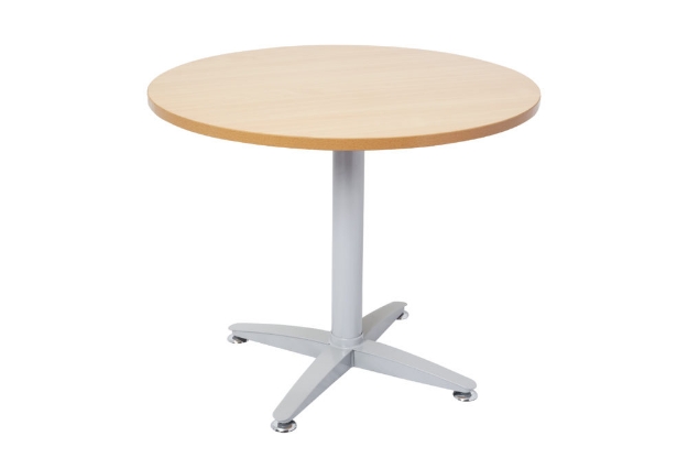 Picture of Rapid Span 4 Star Round Table 900mm Beech Silver 