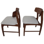 Picture of Junny Dinning Chair - Upholstery:Light Grey-Pair