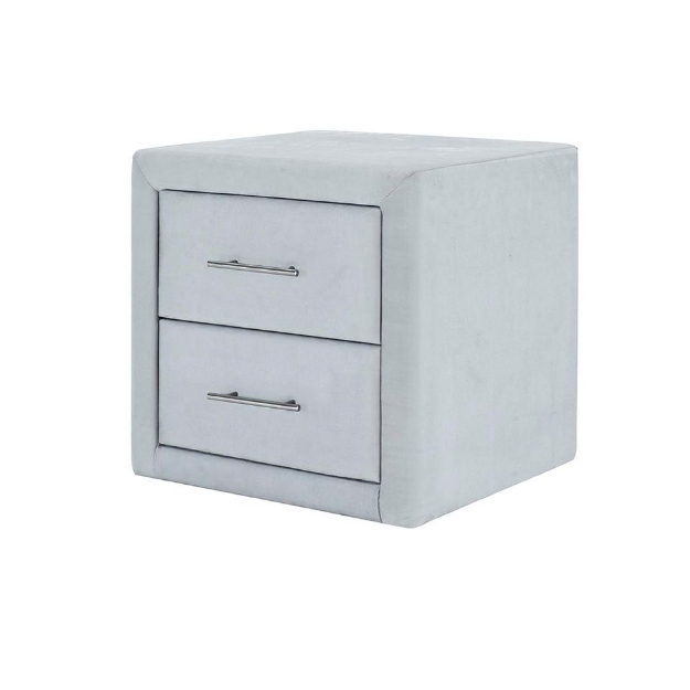 Picture of Angela Velvet fabric Bedside table