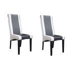 Picture of Sarah Black and White Set of 2 Dining chair