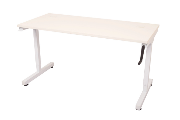 Picture of Triumph Manual Height Adjust Open Workstation Natural White - 700 D x 1500 W x 715 - 1015 H mm 