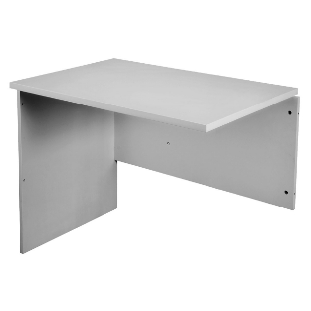 Picture of Open Slab End Workstation Return Grey - 600 D x 900 W x 730 H mm 
