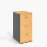 Picture of 3 Drawer Filing Cabinet Beech - 60 D x 46.5 W x 99 H cm. 