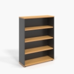 Picture of Open Bookcase - Includes 3 x 25mm T Adjustable Shelves Beech - 31.5 D x 90 W x 120 H cm.