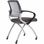 Picture of Mesh Back Training And Conference Chair with Fixed Loop Arm Rests