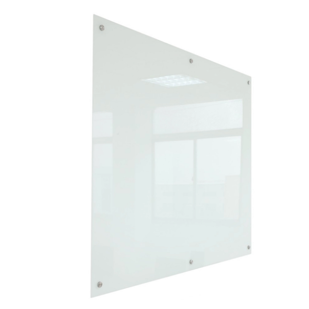 Picture of Glass Writing Board with Chrome Fittings - 1.5 D x 90 W x 60 H cm.