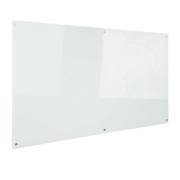 Picture of Glass Writing Board with Chrome Fittings - 1.5 D x 210 x W x 120 H cm.  