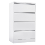 Picture of GO Heavy Duty 4 Drawer Lateral Filing Cabinet - Assembled   47.3 D x 90 W x 132.1 H cm. 