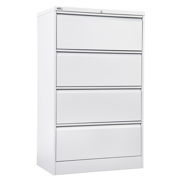 Picture of GO Heavy Duty 4 Drawer Lateral Filing Cabinet - Assembled   47.3 D x 90 W x 132.1 H cm. 