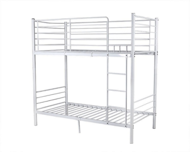 Picture of City Single/Single Bunk Bed (White) 