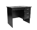 Picture of HEQS Redfern 1.2m Study Desk with 3 Drawers-Black