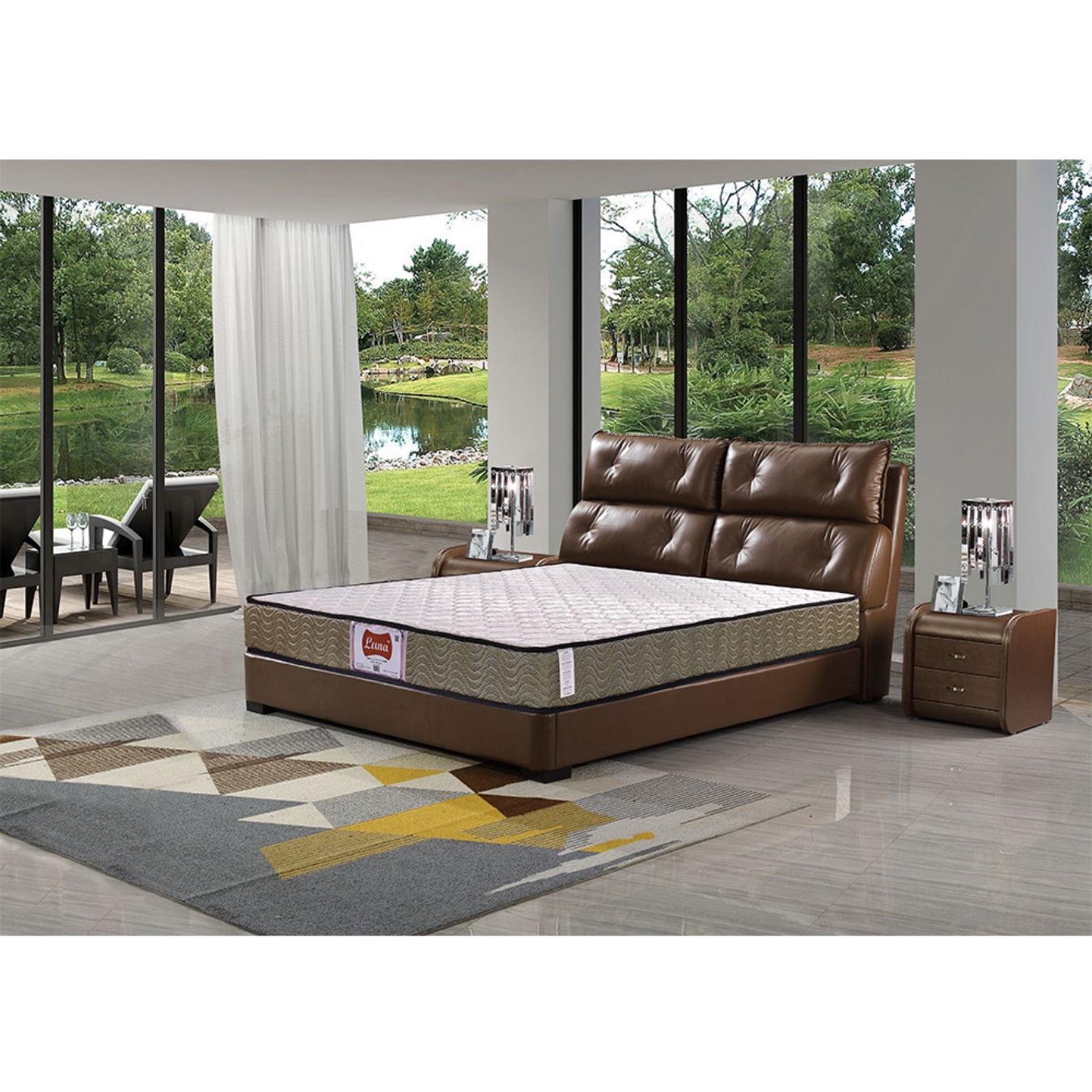 Luna 138 Bonnell Spring Box mattress was designed to be affordable and super comfortable too.