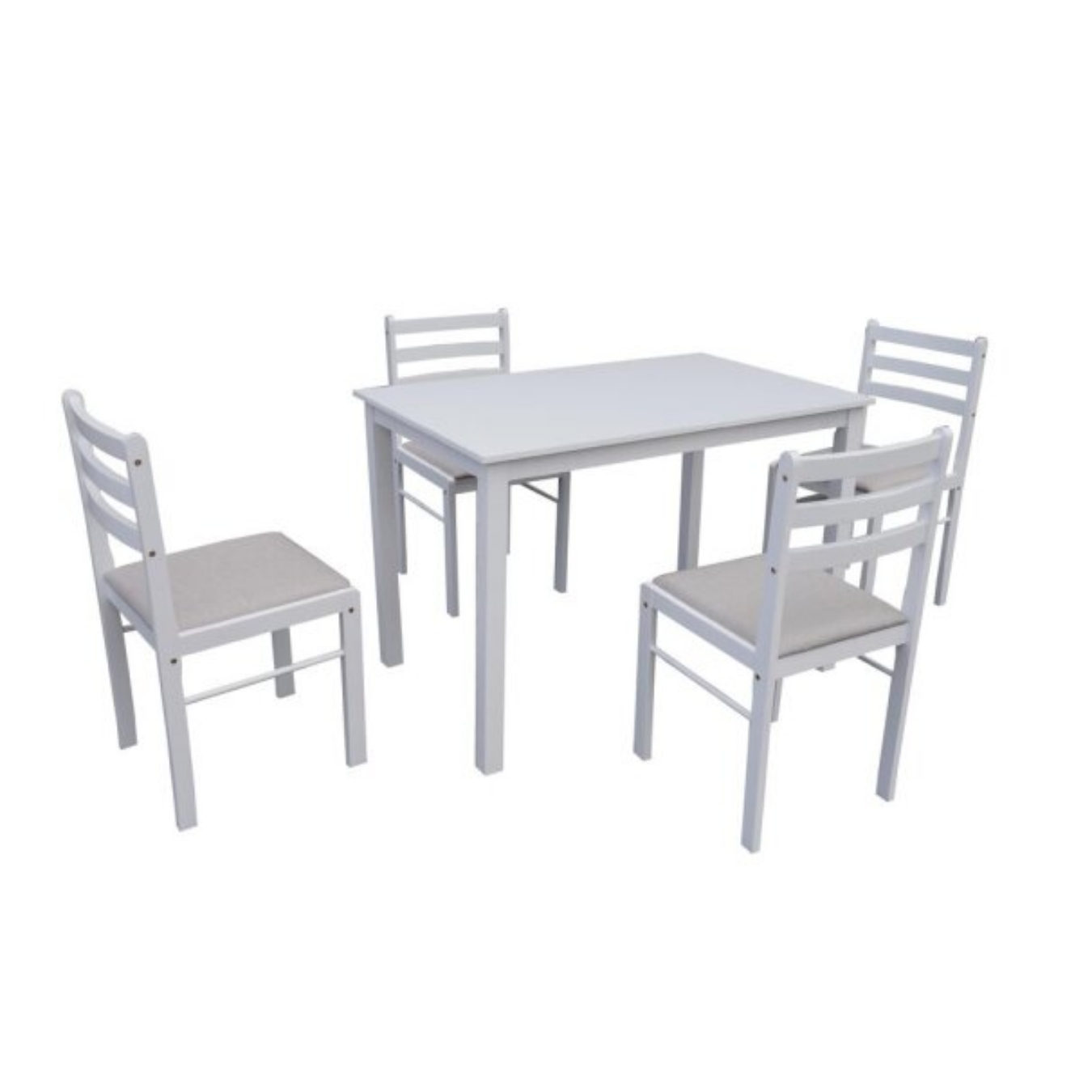 If you need a dining set that’s both versatile and classically stylish, look no further than the CONCORD 5 PIECE DINING SET - WHITE