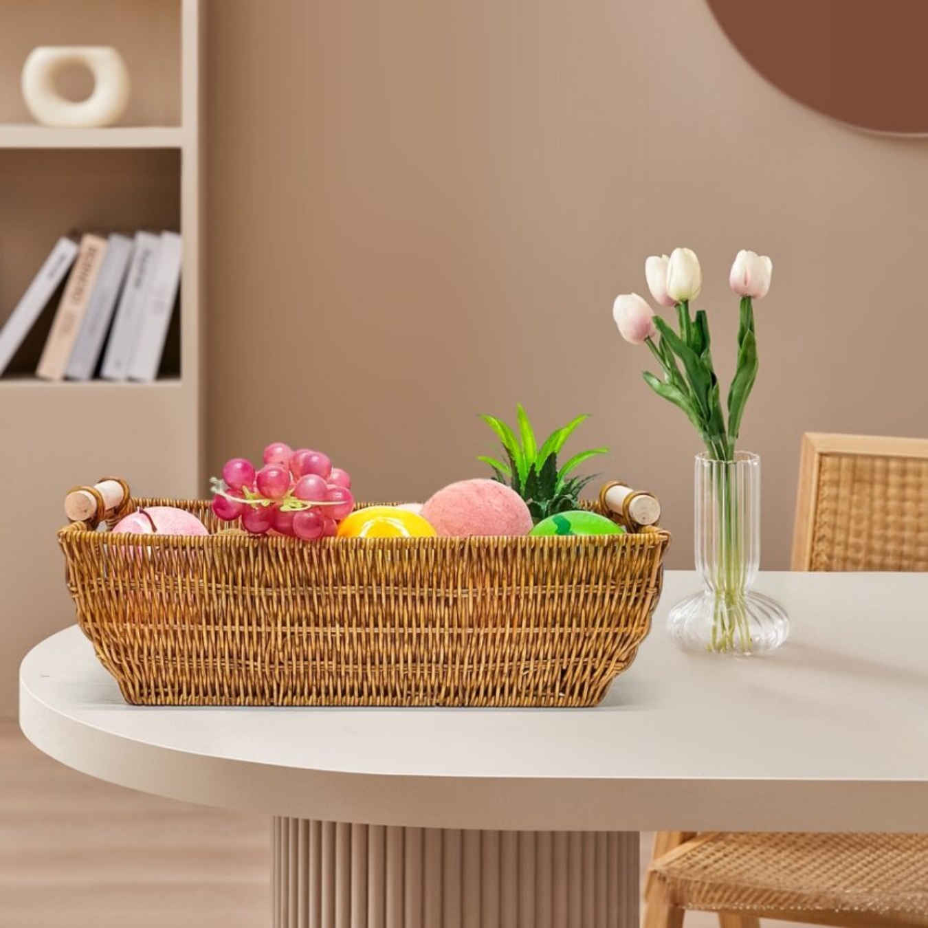 Give your home a cozy lift with our set of three Boho Storage Baskets. 