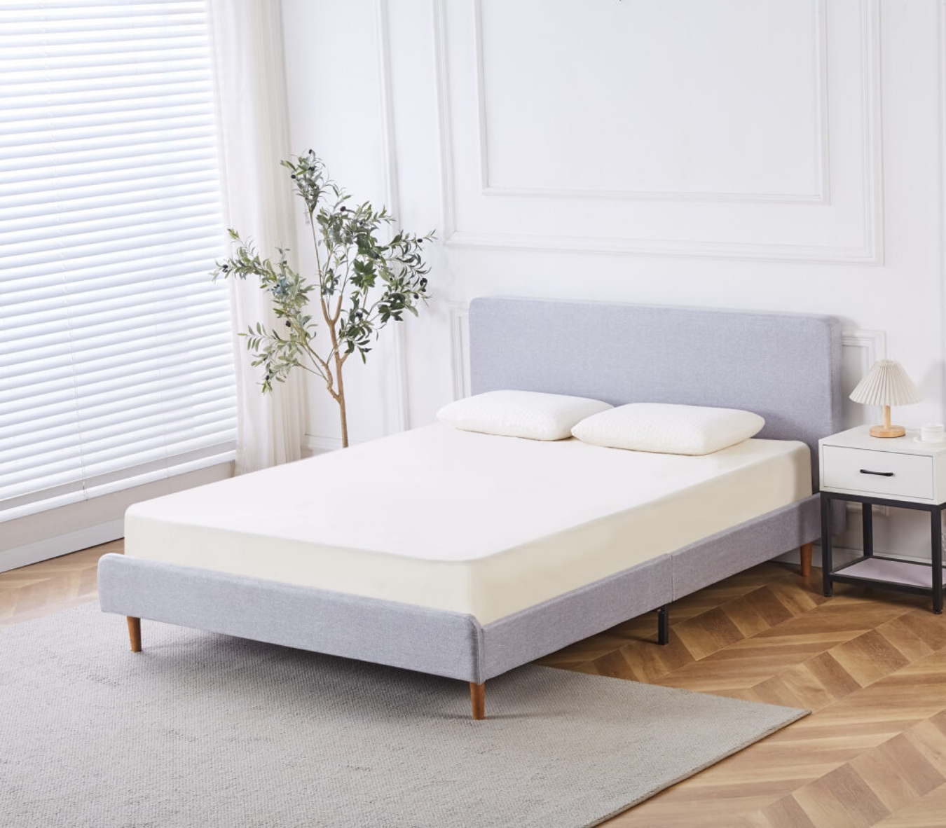 The Bendigo Bed Frame - Queen size is a stylish and practical addition to any bedroom.